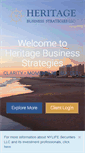 Mobile Screenshot of heritagebusinessstrategies.com