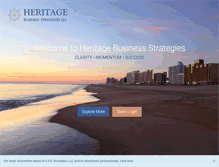 Tablet Screenshot of heritagebusinessstrategies.com